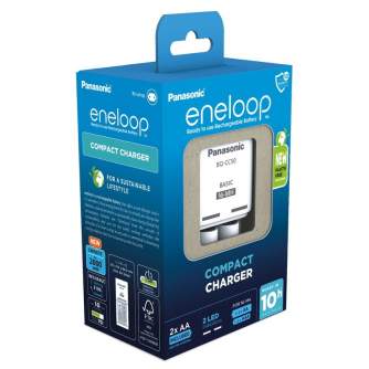 Batteries and chargers - Charger Panasonic ENELOOP K-KJ50MCD20E, 10 hour, +(2xAA) BOOM - buy today in store and with delivery
