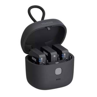 Аксессуары для микрофонов - TELESIN Charging Box RODE GO with 4000mAh Built-in - купить сегодня в магазине и с доставкой