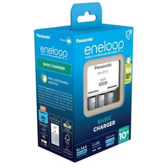Baterijas, akumulatori un lādētāji - Charger Panasonic ENELOOP K-KJ51MCD04E 10 hours + 4xAAA - perc šodien veikalā un ar piegādi