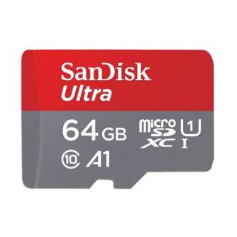 Карты памяти - SANDISK MEMORY MICRO SDXC 64GB UHS-I SDSQUAB-064G-GN6IA - купить сегодня в магазине и с доставкой
