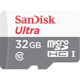Atmiņas kartes - SANDISK MEMORY MICRO SDHC 32GB UHS-I W/A SDSQUNR032G-GN6TA - perc šodien veikalā un ar piegādi