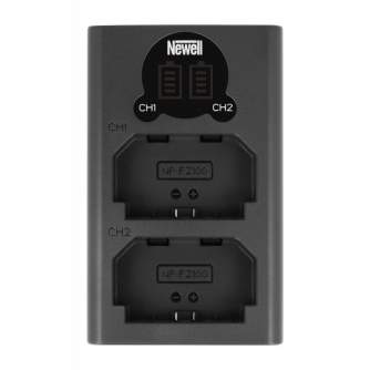 Kameru akumulatori - Newell Dual-channel charger set and two NP-FZ100 batteries Newell DL-USB-C for Sony - perc šodien veikalā un ar piegādi