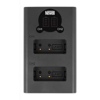 Kameru akumulatori - Newell Dual-channel charger set and two LP-E17 rechargeable batteries Newell DL-USB-C for Canon - купить се
