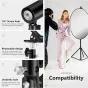 Turētāji - NEEWER Photo Studio Heavy Duty Metal Clamp Holder with 5/8 Light Stand Attachment for Reflector 10086176 - perc šodien Master Foto veikalā un ar piegādi