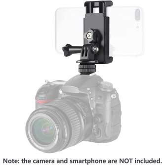 Telefona turētājs - NEEWER Phone Holder / Hot Shoe Mount Adapter Kit Compatible with Action Camera GoPro Hero 11 10 9 8 7 6 5, DJI OSMO .. - ātri pasūtīt no ražotāja