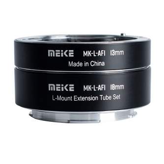 Objektīvu adapteri - Meike AF Macro Extension Tube Set L-Mount Metal - ātri pasūtīt no ražotāja