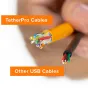 Wires, cables for video - TETHERPRO USB-C TO USB-C 4.6M RIGHT ANGLE ORANGE - quick order from manufacturer Best choise selected by experts