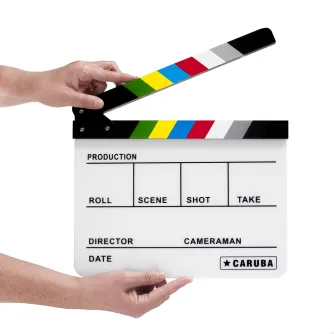 Аксессуары для фото студий - Caruba Professionele Director Clapper White/Color (whiteboard stift) ECB 04 - купить сегодня в магазине Master Foto и с доставкой