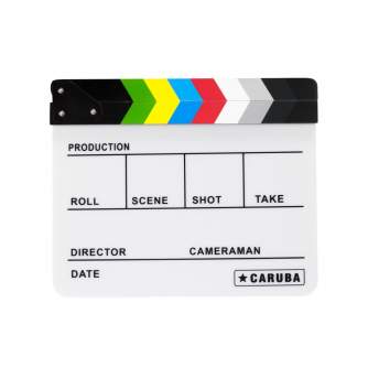 Citi studijas aksesuāri - Caruba Professional Director Clapper White/Color (whiteboard marker) - ātri pasūtīt no ražotāja