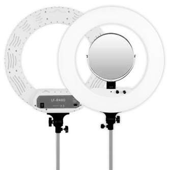 Ring Light - Caruba Round Vlogger 18 inch LED Set Economy with Bag - White - quick order from manufacturer