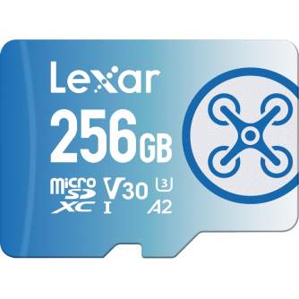 Atmiņas kartes - LEXAR FLY microSDXC 1066x UHS-I / R160/W90MB (C10/A2/V30/U3) 256GB - perc šodien veikalā un ar piegādi