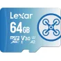 Atmiņas kartes - LEXAR FLY microSDXC 1066x UHS-I / R160/W60MB (C10/A2/V30/U3) 64GB - ātri pasūtīt no ražotāja