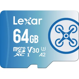 Memory Cards - LEXAR FLY microSDXC 1066x UHS-I / R160/W60MB (C10/A2/V30/U3) 64GB - quick order from manufacturer