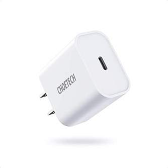Telefonų, planšetinių kompiuterių ir GPS įkrovikliai - Choetech 20W Type-C Wall Charger White EU Q5004-EU - быстрый заказ от про