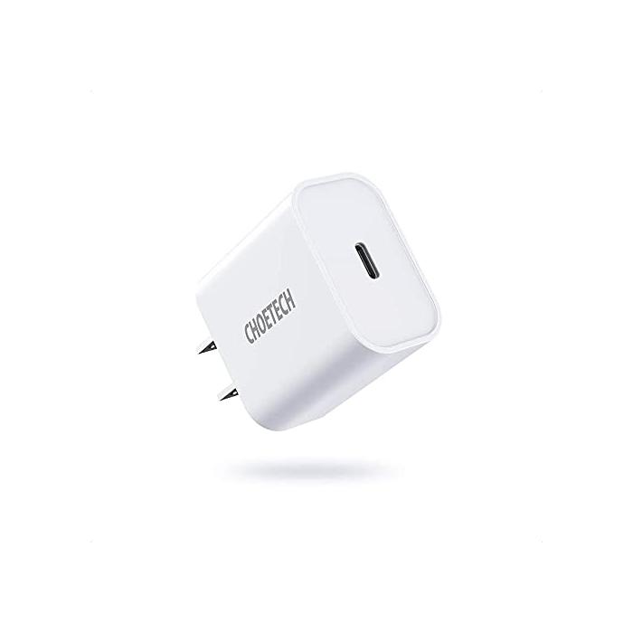 Telefonų, planšetinių kompiuterių ir GPS įkrovikliai - Choetech 20W Type-C Wall Charger White EU Q5004-EU - быстрый заказ от про