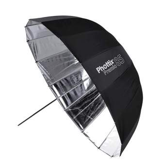 Зонты - Phottix Premio 85см глубокий отражающий серебряный зонт - купить сегодня в магазине и с доставкой