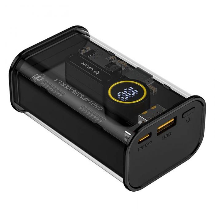 Power Banks - Magnet Wireless Powerbank Vipfan F11, 22.5W 10000mAh (Back) - buy today in store and with delivery