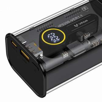 Portatīvie akumulatori - Magnet Wireless Powerbank Vipfan F11, 22.5W 10000mAh (Back) - perc šodien veikalā un ar piegādi