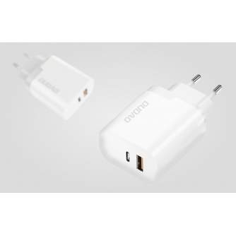 Viedtālruņiem - Dudao A6XSEU USB + USB-C Charger QC3.0 PD 22.5W (White) - ātri pasūtīt no ražotāja