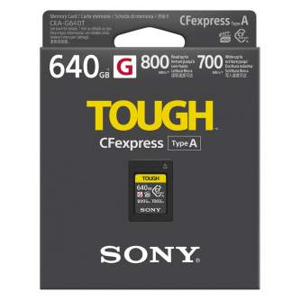 Карты памяти - Sony CEA-G Tough CFexpress Type A 800MB/s 640GB (CEA-G640T) - быстрый заказ от производителя