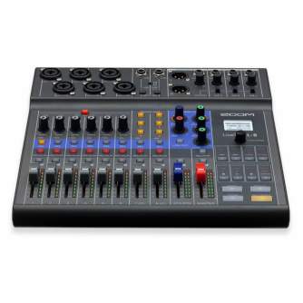 Audio Mikserpulti - Zoom LiveTrak L 8 Digital Mixer and Recorder - ātri pasūtīt no ražotāja