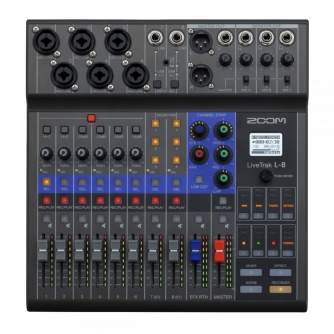 Аудио Микшер - Zoom LiveTrak L 8 Digital Mixer and Recorder - быстрый заказ от производителя