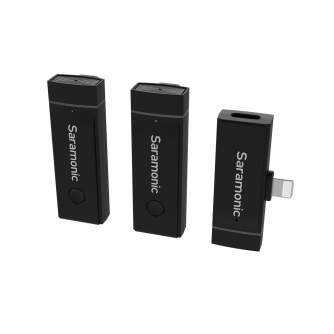 Беспроводные петличные микрофоны - Saramonic Blink Go-D2 Lightning iPhone комплект беспроводных микрофонов - купить сегодня в ма