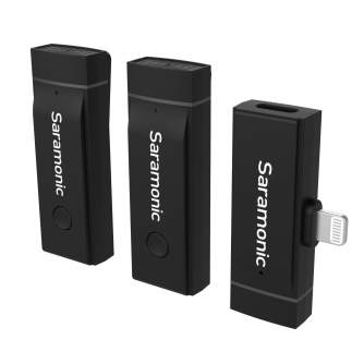 Bezvadu piespraužamie mikrofoni - Saramonic Blink Go-D2 Lightning iPhone комплект беспроводных микрофонов - быстрый заказ от про