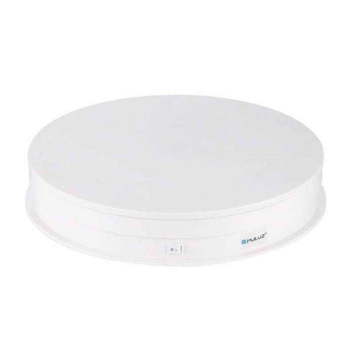 3D/360 systems - Puluz 30cm USB Electric Rotating Turntable Display White - buy today in store and with delivery