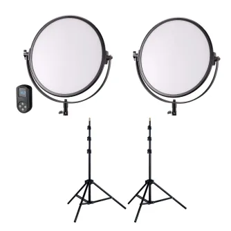 Видео освещение - 2x200 Bresser BR-S200B Bi-Color мягкое видео LED освещение аренда