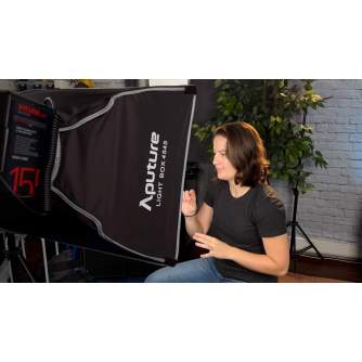 Softboxes - Aputure Light Box 45x45cm softbox Bowens Mount w. grid - buy today in store and with delivery