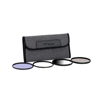 JJC FP K4L Grijze Filter Pouch voor 4 filters tot 82mm FP K4L Gray