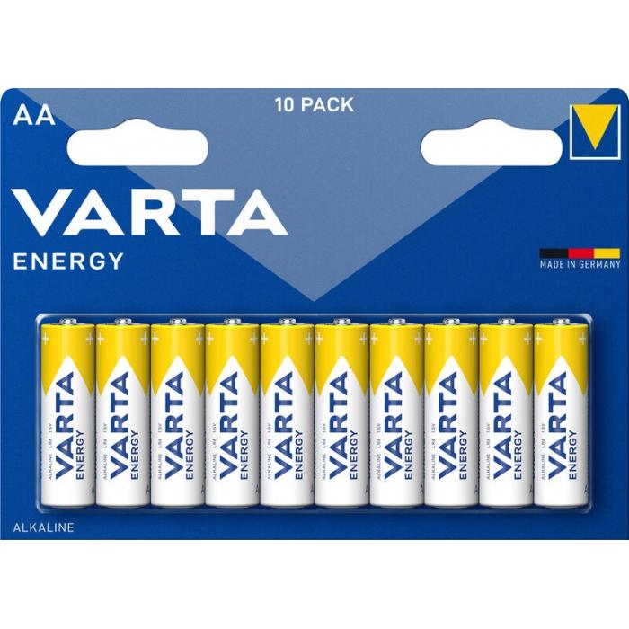 Батарейки и аккумуляторы - Varta Energy alkaline batteries LR6 10xAA - купить сегодня в магазине и с доставкой