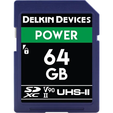 DELKIN SD POWER 2000X UHS II U3 V90 R300 W250 64GB DDSDG200064G