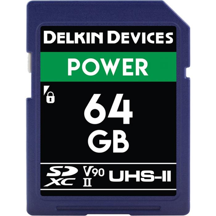 Atmiņas kartes - DELKIN SD POWER 2000X UHS II U3 V90 R300 W250 64GB DDSDG200064G - ātri pasūtīt no ražotāja