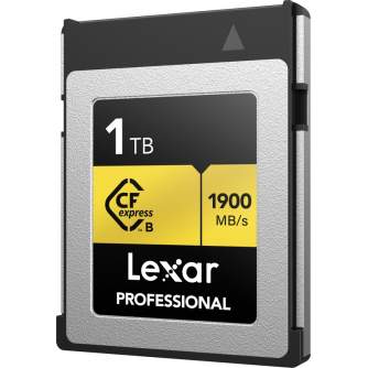 Atmiņas kartes - LEXAR CFexpress Pro Gold R1900/W1500 1TB - ātri pasūtīt no ražotāja