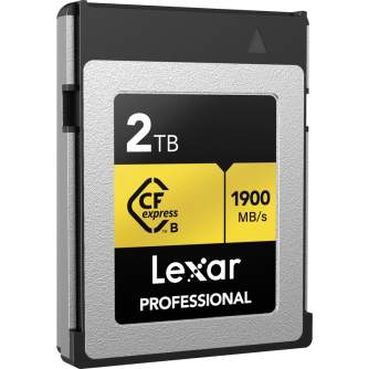 Atmiņas kartes - LEXAR CFexpress Pro Gold R1900/W1500 2TB - ātri pasūtīt no ražotāja