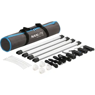 LED Gaismas nūjas - NANLITE PAVOTUBE II 15C LED RGBWW TUBE LIGHT 4 LIGHT KIT 15-2025-4KIT - ātri pasūtīt no ražotāja