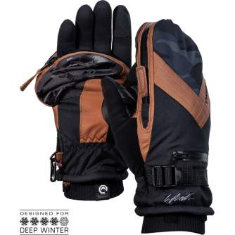 Gloves - VALLERRET SKADI ZIPPER MITT PSP BROWN M 20SKD-BR-M_BROWN - quick order from manufacturer