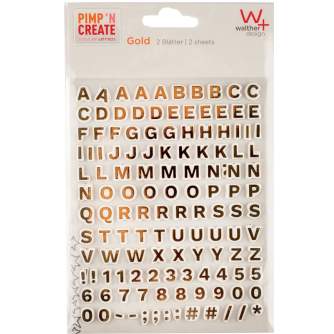 Photography Gift - WALTHER ADHESIVE LETTERS GOLD ST6000 - quick order from manufacturer