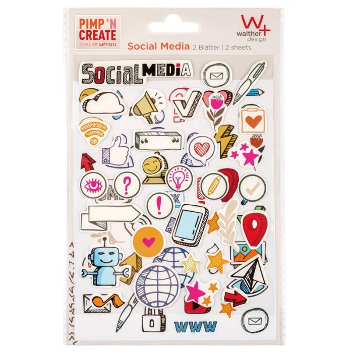 Photography Gift - WALTHER ADHESIVE STICKER SOCIAL MEDIA ST7005 - quick order from manufacturer