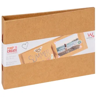 Фотоальбомы - WALTHER PHOTO ALBUM BROWN HORIZONTAL MA-099-P - быстрый заказ от производителя