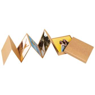 Albumi - WALTHER LePorello 10x10 cm brown - ātri pasūtīt no ražotāja