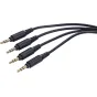 Аудио кабели, адаптеры - SARAMONIC CABLE SR-C2019 DUAL 3.5MM TRS MALE TO FOUR 3.5MM TRS MALE CABLE SR-C2019 - быстрый заказ от п
