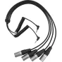 Аудио кабели, адаптеры - SARAMONIC CABLE SR-C2020 DUAL 3.5MM TRS MALE TO FOUR XLR MALE CABLE (SR-C2020) - быстрый заказ от прои