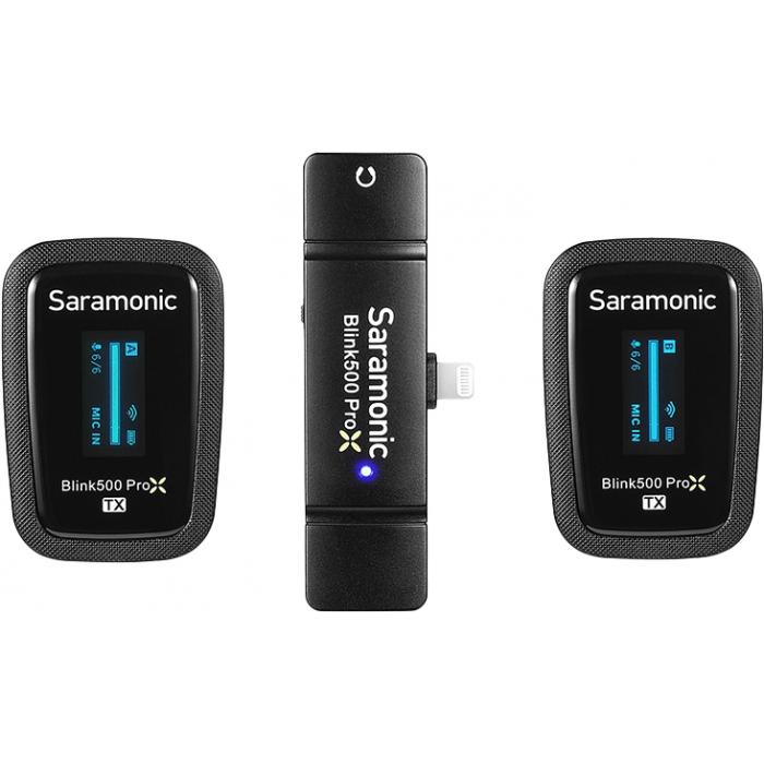 Беспроводные петличные микрофоны - SARAMONIC BLINK 500 PROX B4 (2,4GHZ WIRELESS W/ LIGHTNING) BLINK500 PROX B4 - купить сегодня 