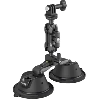 Foto statīvi - SMALLRIG 3566 SUCTION CUP PORTABLE DUAL WITH CAMERA MOUNT SC-2K 3566 - ātri pasūtīt no ražotāja