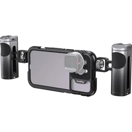 SMALLRIG 4078 MOBILE VIDEO CAGE KIT (DUAL HANDHELD) FOR IPHONE 14 PRO MAX 4078