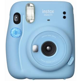 Фотоаппараты моментальной печати - Instax Mini 11 Sky Blue (небесно-голубая) камера моментальной печати Fujifilm - купить сегодн