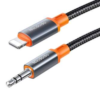 Wires, cables for video - Mcdodo CA-0780 Lightning iPhone to 3.5mm AUX mini jack cable, 1.2m (black) - buy today in store and with delivery
